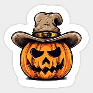 halloween cowboy Sticker